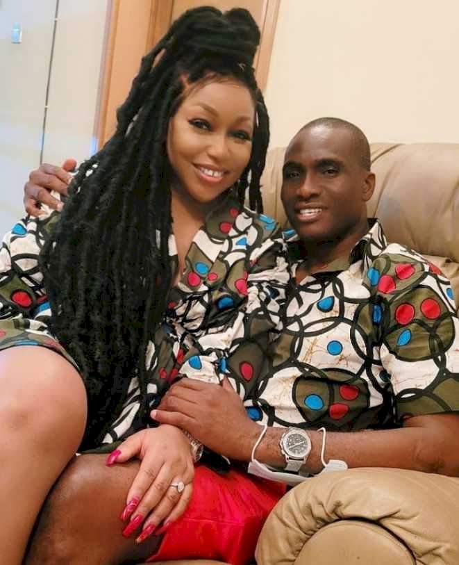 Reactions as Rita Dominic's lover, Fidelis allegedly drops cryptic post about Rita Dominic and their relationship