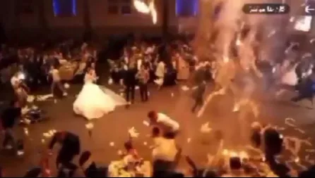 Fire kills bride, groom, and over 100 guests at a wedding (video)