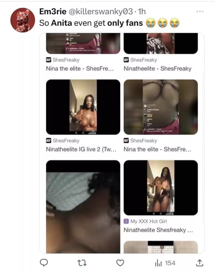 Davido's alleged fifth babymama, Anita Brown reacts after her adult videos surfaced online