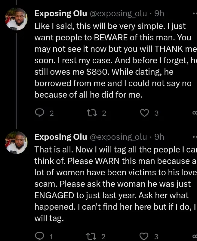 'He still owes me $850' - Lady calls out ex-boyfriend who broke her heart 10 years ago