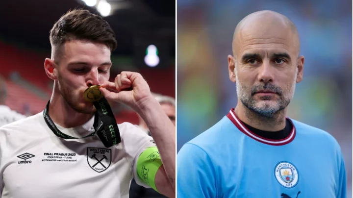Manchester City want to win the race to sign Declan Rice