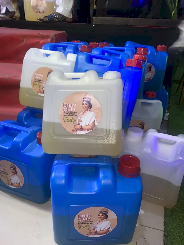 Kegs of fuel shared as souvenir at a party amidst scarcity (Photos/Video)