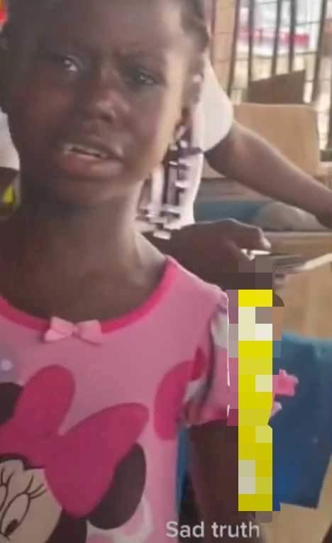 Little girl breaks down in tears after realizing she can't buy anything with N10 (Video)