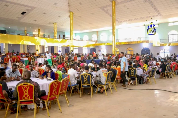 So all these lazy youths can't afford food for themselves: Reactions As Apostle Johnson Suleman Free Food Restaurant Continues