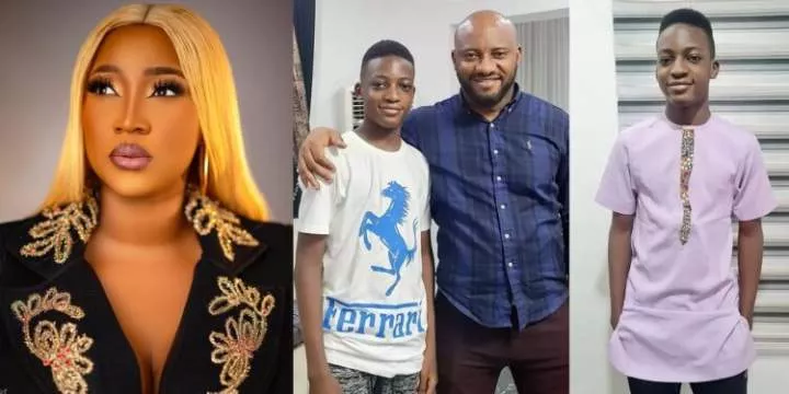 "Great son" - Actress, Judy Austin mourns Yul Edochie's first son