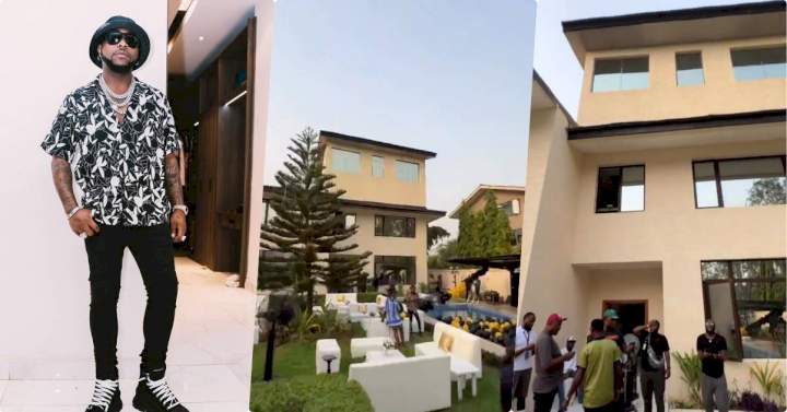 Check out Davido's Banana Island house worth millions of naira (Video)