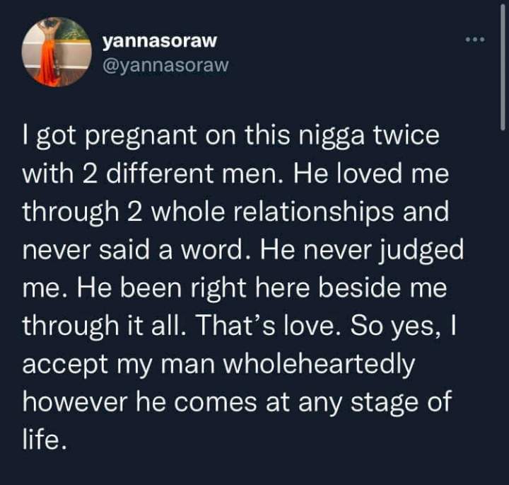 Lady narrates how boyfriend stood by her despite getting pregnant twice for two different men