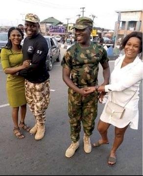 Love in the air: Ladies say “Yes” to their Nigerian soldier boyfriends
