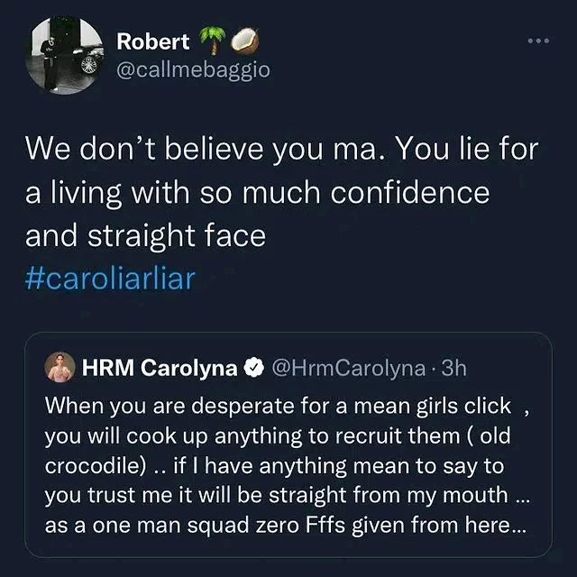'I have never seen an old crocodile believe in her own lies' - Iyabo and Caroline Hutchings drag each other to filth
