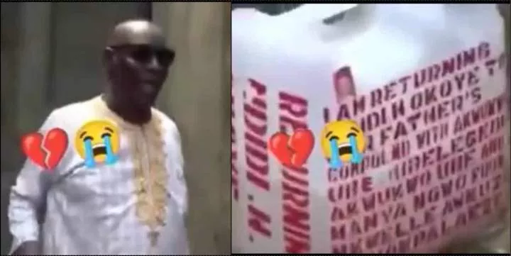 Man tearfully returns second wife to her family over affair with tipper driver (Video)