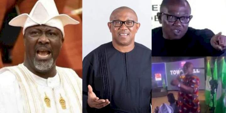 "This one go slap ADC for office" - Dino Melaye replies Peter Obi after presidential debate outburst (Video)