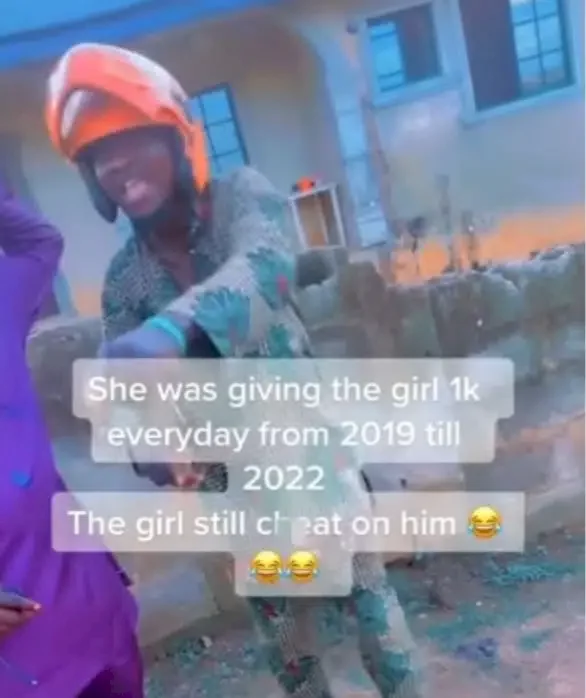 'I gave my girlfriend N1,000 daily for 3 years and she still cheated on me' - Bike man laments