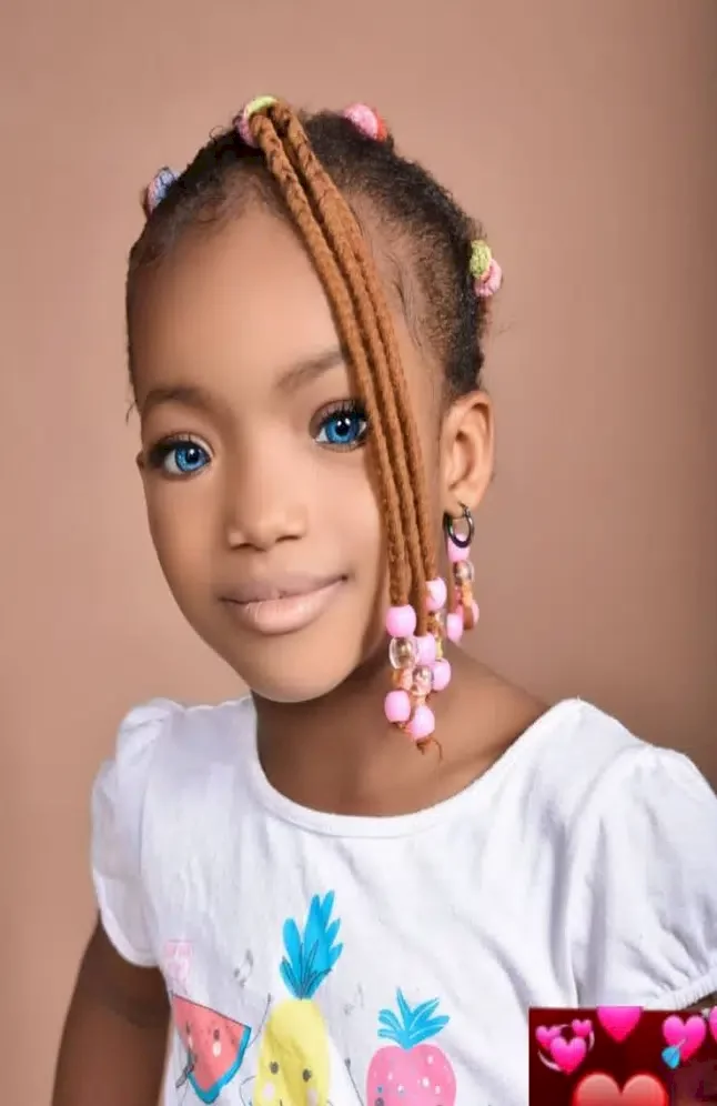 Nigerian lady gushes over her blue-eyed daughter, shares photos