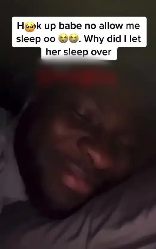 "You go carry generator come house" - Reactions as man shares video of 'runs girl' snoring aggressively in his bed "You go carry generator come house" - Reactions as man shares video of 'runs girl' snoring aggressively in his bed