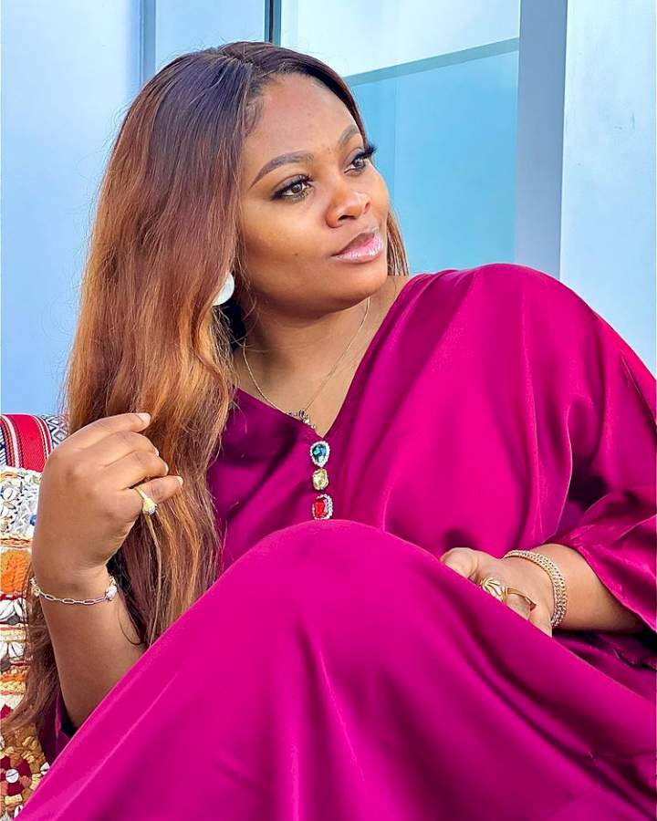Two months later, Tega Dominic slams troll that accused her of adultery