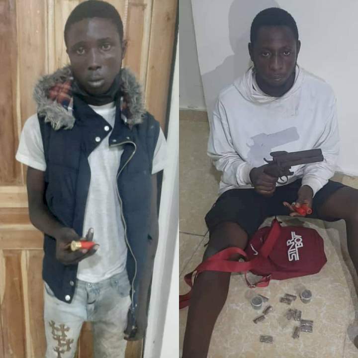 Two arrested for allegedly offering police officer N500,000 bribe in Lagos (photos)