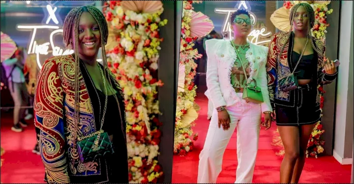 Tuface and Annie Idibia's daughter stirs reactions over outfit to Tiwa Savage's event
