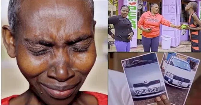 Female millionaire who owned houses and luxury cars goes broke, begs in the streets (Video)