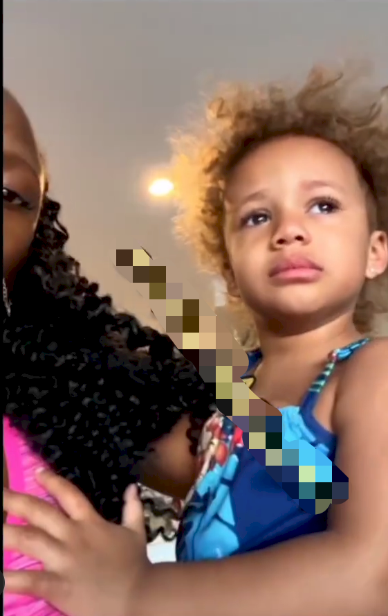 Emotional moment Korra Obidi walked into daughter, June crying to see her dad (Video)