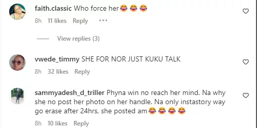 'She for no just kuku talk' - Speculations trail Amaka's congratulation to Phyna