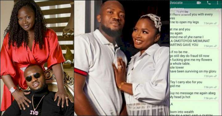 'Sotey I dey carry sacrifice for you; stupid me' - Chats of late IVD's wife, Bimbo surfaces