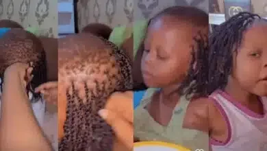 'This should be illegal' - Netizens left speechless as mother forces hair extensions on young daughter's head