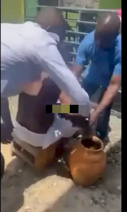 Native doctor calls police to arrest man who brought his daughter to him for money ritual (Video)
