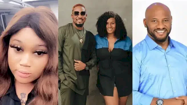 'Can you prove that you've never cheated on your wife?' - Lady berates Jr Pope for shading Yul Edochie (Video)