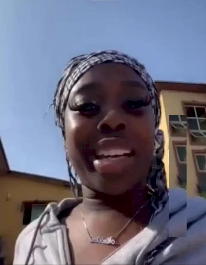 UK returnee laments extortion, loses cool after being asked to remove lashes and nose ring at NIN office (Video)