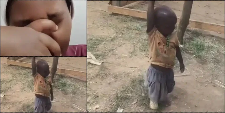 Abroad-based mother sad after seeing state of child despite sending monthly upkeep (Video)