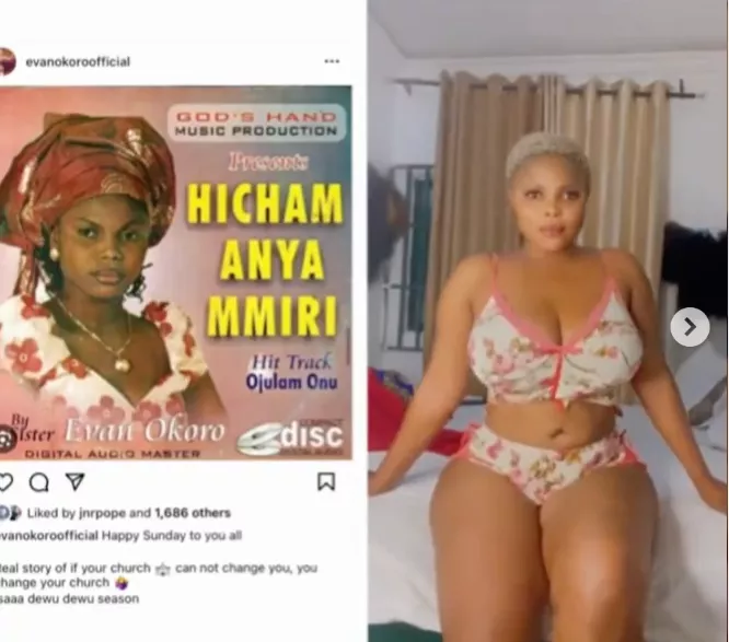 Nigerian lady moves from being a gospel singer to a social media slay queen (video)