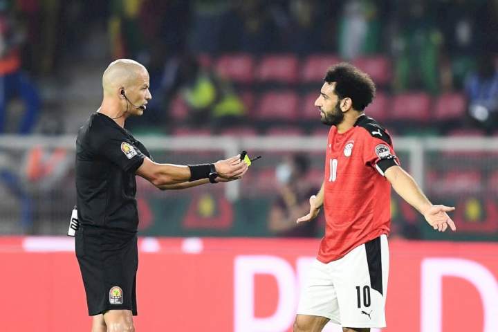 AFCON 2021: Referee Gomes explains interaction with Salah during Senegal, Egypt final