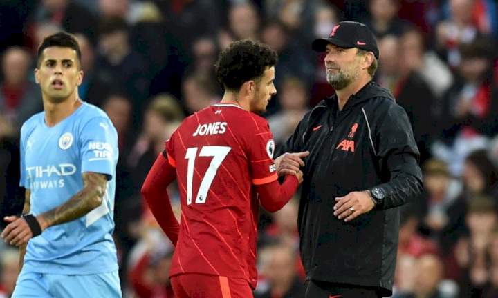 EPL: Klopp's half-time team talk during 2-2 draw with Man City revealed