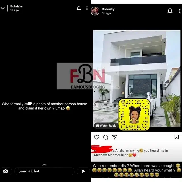 'Copy copy; person wey pass you pass you' - Bobrisky drags Papaya Ex over housewarming party, alleges she's claiming someone's house