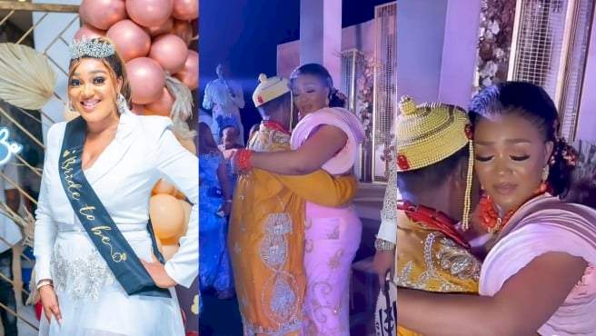 Peggy Ovire gets emotional as she dances with father on her wedding (Video)