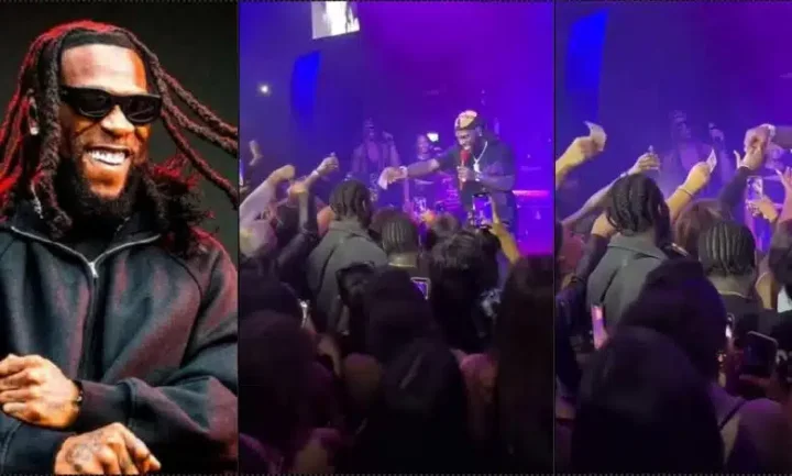 Moment Burna Boy begs London fans for money, they obliged (Video)