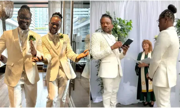 Two Nigerian gay men tie the knot in Canada (Video)