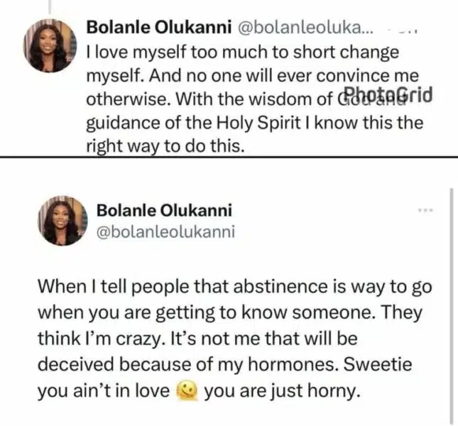 Why Abstinence From Sex Is Important Bolanle Olukanni Speaks Torizone 8826