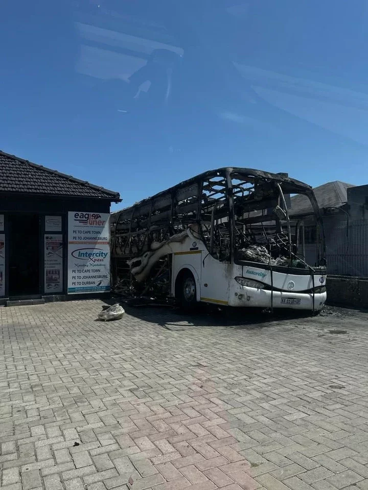 South African woman sets company bus ablaze in rage