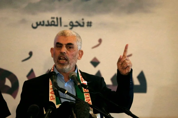 Hamas' leader in the Gaza Strip Yahya Sinwar has been called 'Gaza's Bin Laden'