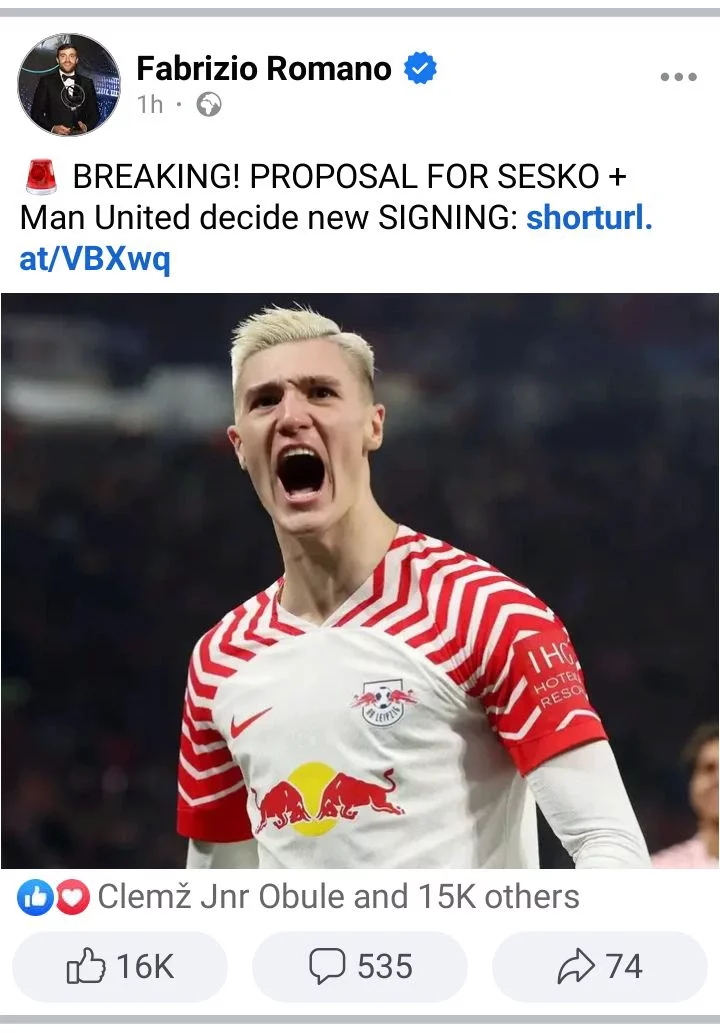 Sesko and Manchester United Reach Agreement on New Signing