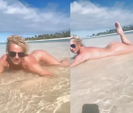 Britney Spears shares nude video on the beach as she admits she wants butt injections
