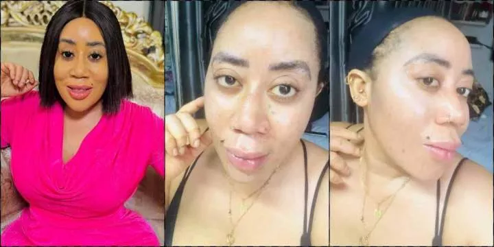 Moyo Lawal clashes with fans over bleaching to avoid turning transparent