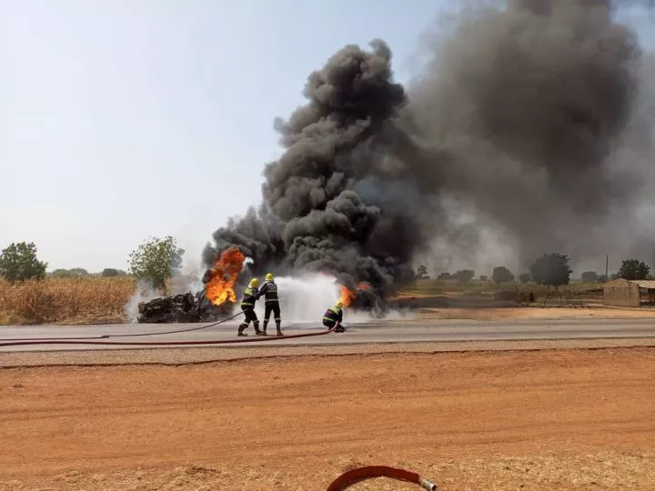 JUST IN: Panic As Another fuel tanker explodes in Jigawa