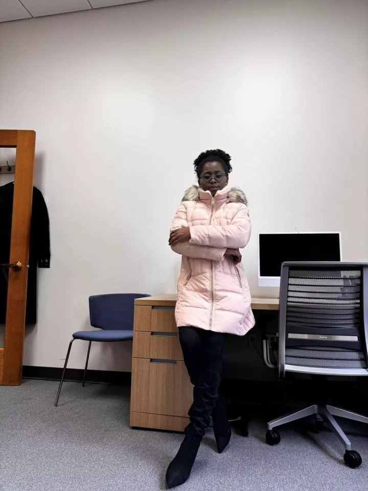 Lady celebrates buying her first 'brand-new' winter jacket after 2 years of living in America