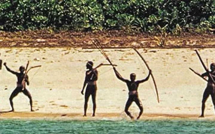 Sentinelese tribespeople North Sentinel island