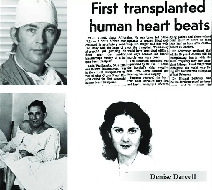 TODAY IN HISTORY: Human Heart Transplanted from One Person to Another for The First Time