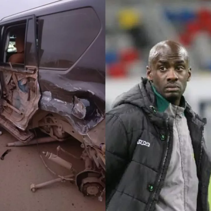 Ghana football team coach Otto Addo and technical team survive road accident (video)