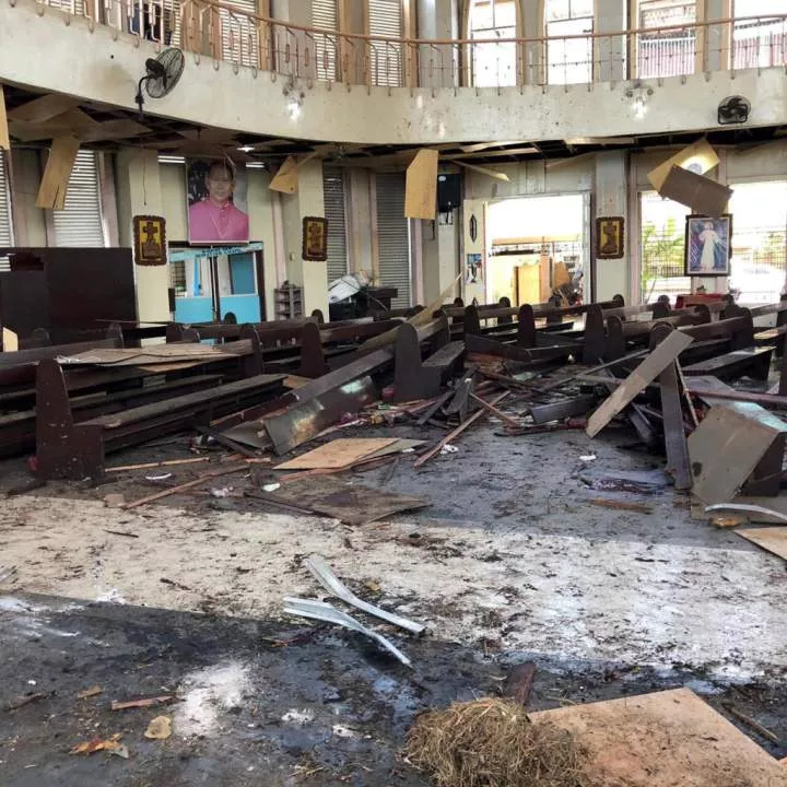 Three dead, several wounded as explosion rocks Catholic mass