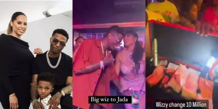 Wizkid splashes N10M on his partner, Jada P's birthday at a Lagos nightclub